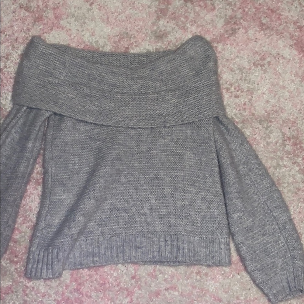 Off the shoulder sweater